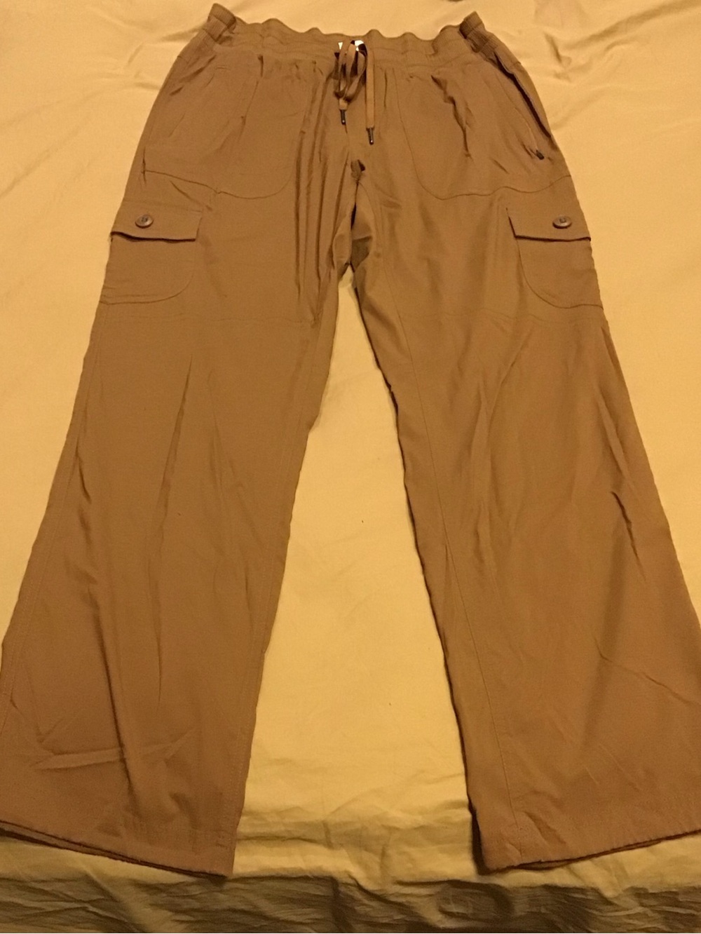 LL Bean small petite brown nylon pants